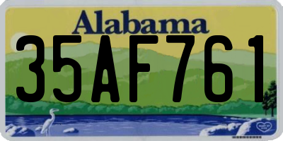 AL license plate 35AF761