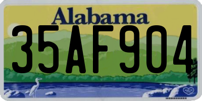 AL license plate 35AF904