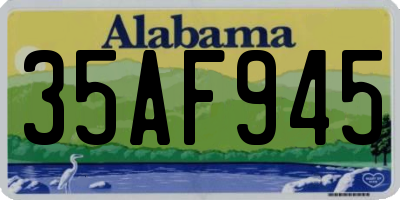 AL license plate 35AF945