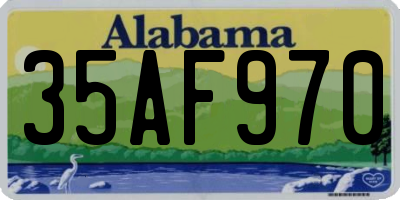 AL license plate 35AF970