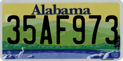 AL license plate 35AF973