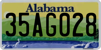 AL license plate 35AG028