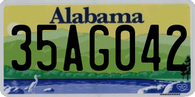 AL license plate 35AG042