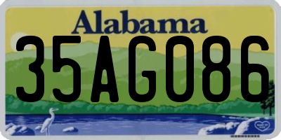 AL license plate 35AG086