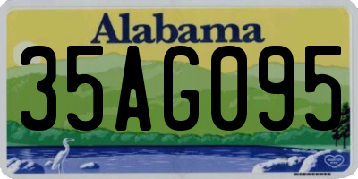 AL license plate 35AG095