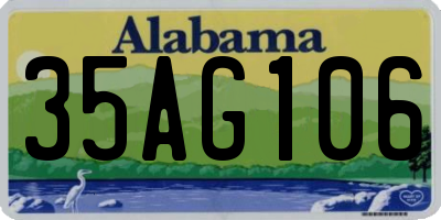 AL license plate 35AG106