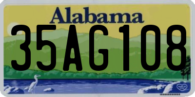 AL license plate 35AG108