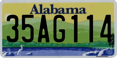 AL license plate 35AG114