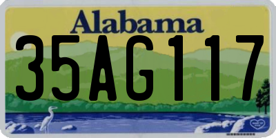 AL license plate 35AG117