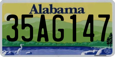AL license plate 35AG147