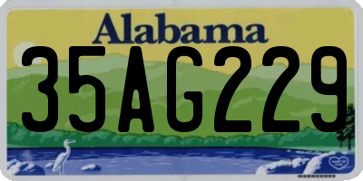 AL license plate 35AG229