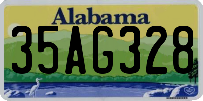 AL license plate 35AG328