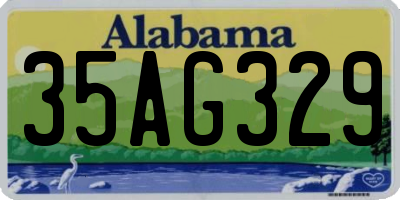 AL license plate 35AG329