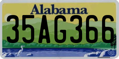 AL license plate 35AG366