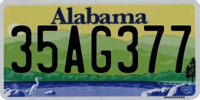 AL license plate 35AG377