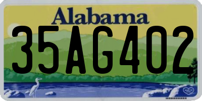AL license plate 35AG402
