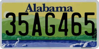 AL license plate 35AG465
