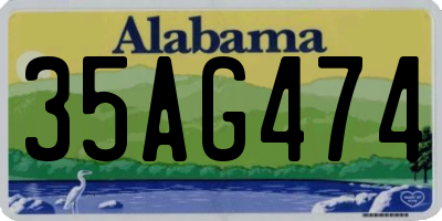 AL license plate 35AG474