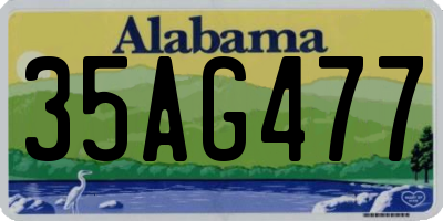 AL license plate 35AG477