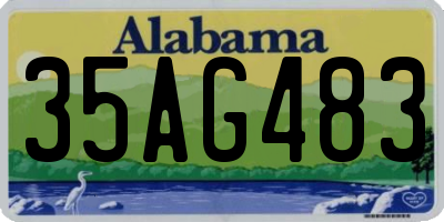 AL license plate 35AG483