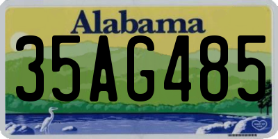 AL license plate 35AG485