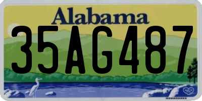 AL license plate 35AG487