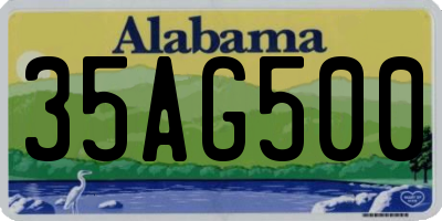AL license plate 35AG500