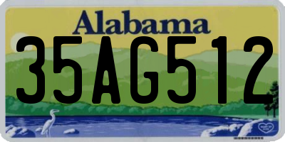 AL license plate 35AG512