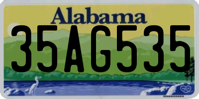 AL license plate 35AG535