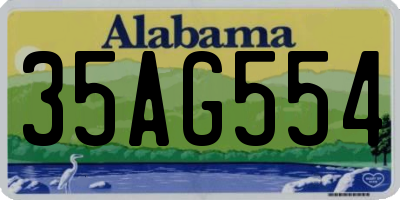 AL license plate 35AG554