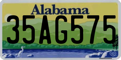AL license plate 35AG575