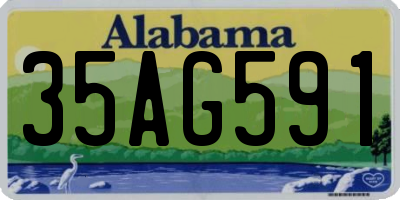 AL license plate 35AG591