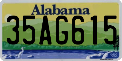 AL license plate 35AG615