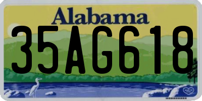 AL license plate 35AG618