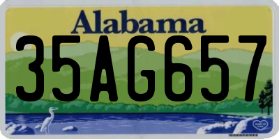 AL license plate 35AG657
