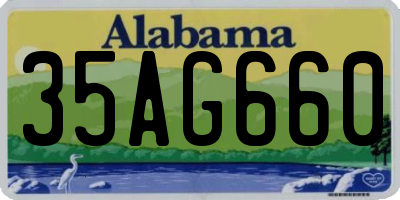 AL license plate 35AG660
