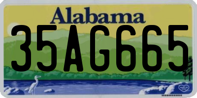 AL license plate 35AG665