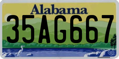 AL license plate 35AG667