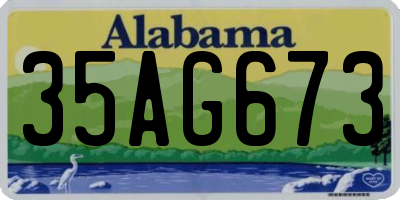 AL license plate 35AG673
