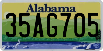 AL license plate 35AG705