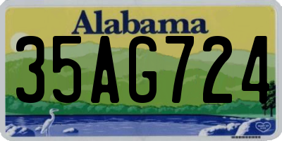 AL license plate 35AG724