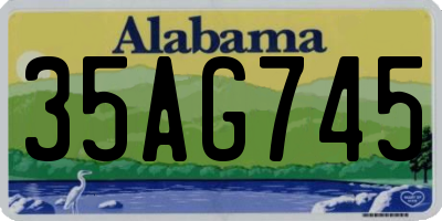 AL license plate 35AG745
