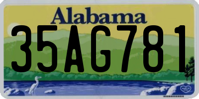 AL license plate 35AG781
