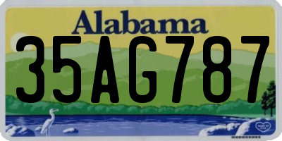 AL license plate 35AG787