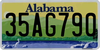 AL license plate 35AG790