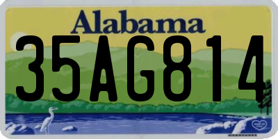 AL license plate 35AG814