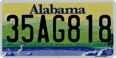 AL license plate 35AG818