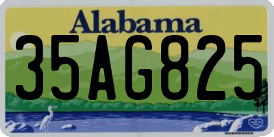 AL license plate 35AG825