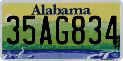 AL license plate 35AG834