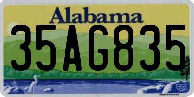 AL license plate 35AG835